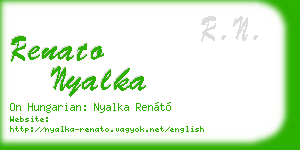 renato nyalka business card